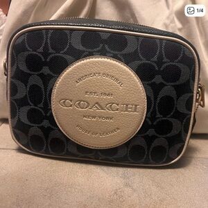Coach Denim Signature Dempsey Jamie Crossbody Bag